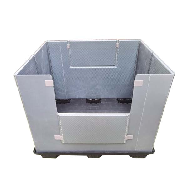 Foldable pallet pack container with Collar (1)