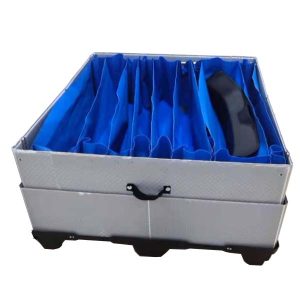 Foldable pallet pack container with Collar